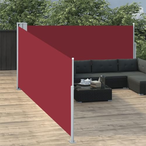 Store latéral extensible rouge résistant aux UV et imperméable de 10 m - 2