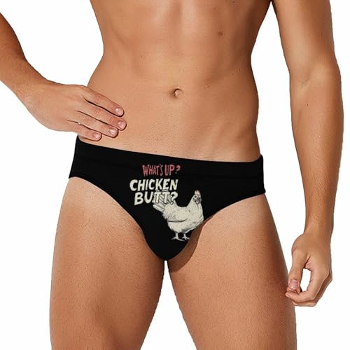 Chicken Hen What Men's Swimsuit Bikini Briefs Swim Underwear Stretchy Swimwear