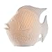 Produktbild GILDE Deko Lampen Tischleuchte - Fisch Motiv - Küsten Dekoration Strandbude -weiß Porzellan - Fassung E 14, max 25 Watt - Breite 25 cm