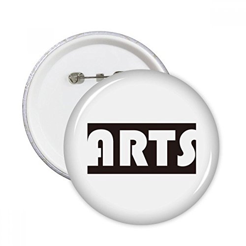Badge rond noir pour réparer ou relooker un vêtement - Pins XXL 5 pièces