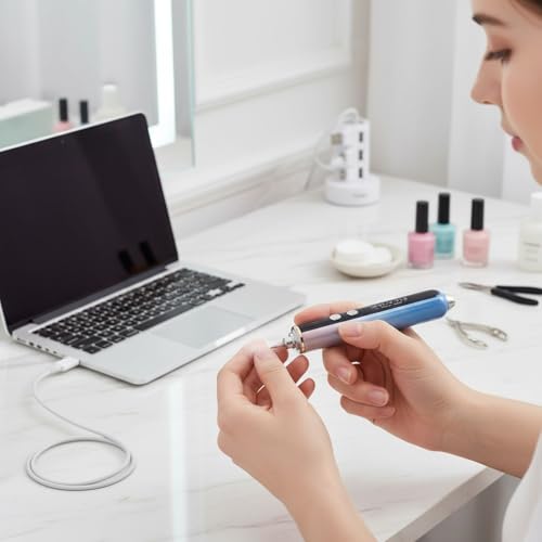 Taladro de uñas profesional de 35000 rpm silencioso para alta manicura y pedicura 2