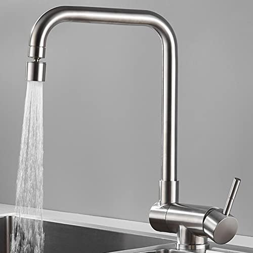 Robinet de cuisine en acier inoxydable brossé durable E-A - 4