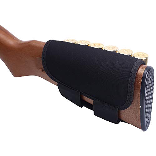 Acexier Tactical 6 Round Shotgun Buttstock Ammo Holder 12/20 Ga Bullet Carrier Military Hunting Airsoft Rifle Butt Stock Cartridge Pouch #TOP3