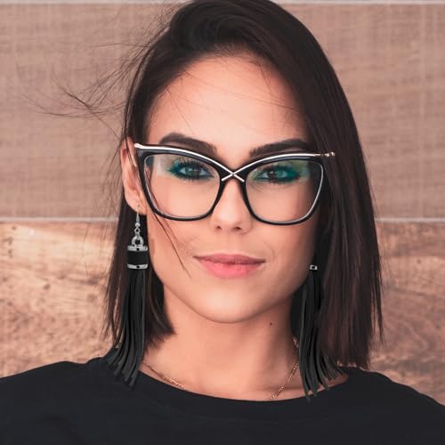 RechicGu 2x Western Earrings For Women Country Concert Pu Leather Long Tassles Stainless Steel Ear Hook Cowgirl Cowboy Bohemian Earrings Jewelry Set2