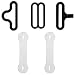 50 ¾" Bow Tie Hardware Sets Necktie Hook Bow Tie or Cravat Clips Fastenings Fasteners to Make Adjustable Straps on Bow Ties / Neckties (50 Sets, Black)