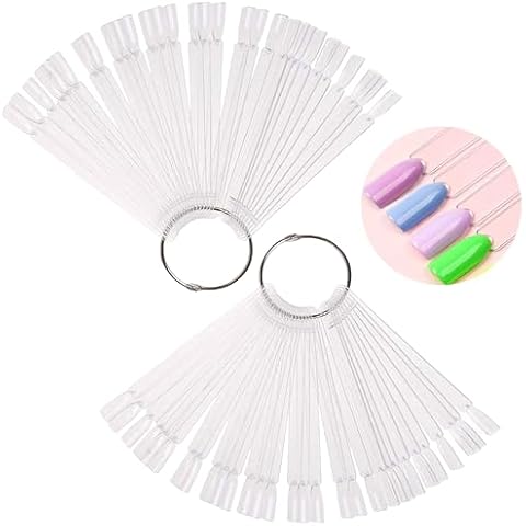 XFentech 100 PCS Nail Colour Display Tips Cover