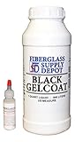 FSD Black Gelcoat No Wax Quart with 15cc Hardener (MEKP)