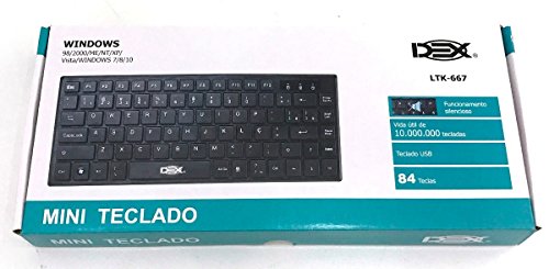 Mini Teclado Usb Super Slim Tipo Chocolate Comp Abnt2