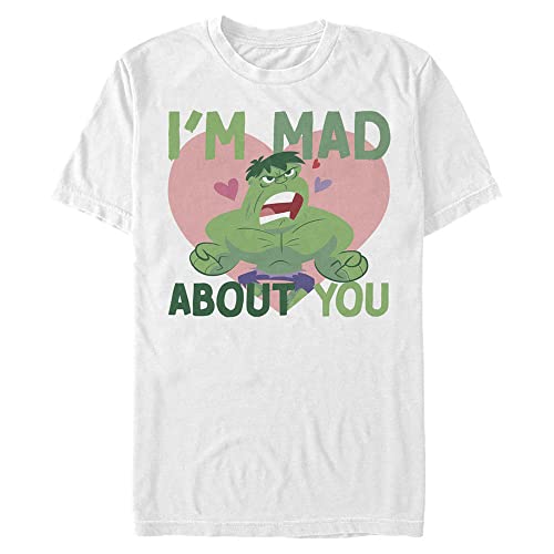 T-shirt Marvel Amour Fou blanc 4XL vêtement grande taille tall homme t-shirt geek