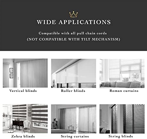 Quoya Smart Electric Chain Blinds Motor, WiFi Roller Blind Driver, Compatible with Alexa Google Home Voice Control, Tuya Smart Life App (MC08, One Motor)
