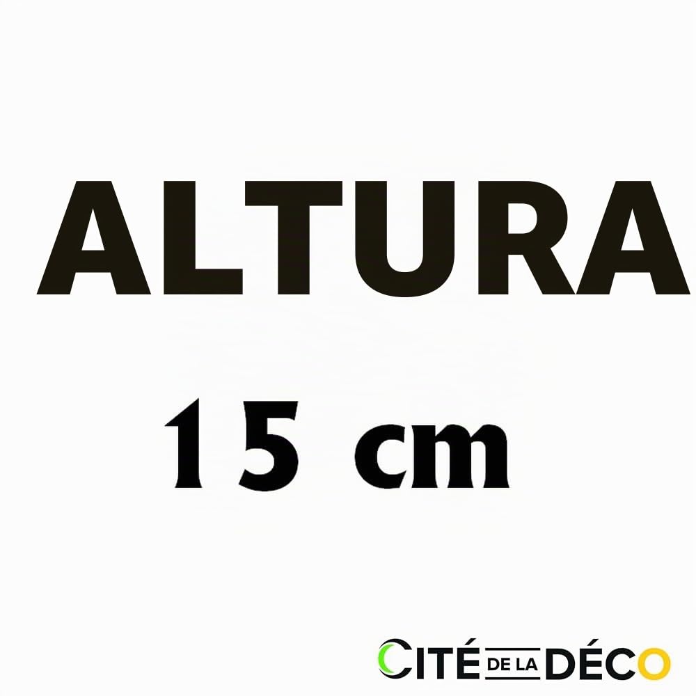 MadeInNature, Zócalo de medio moldeado de estilo Luis XV prepintado blanco de muy alta calidad, diferentes dimensiones, fabricación francesa (largo. 2 m Altura: 15 cm, 12 ml)