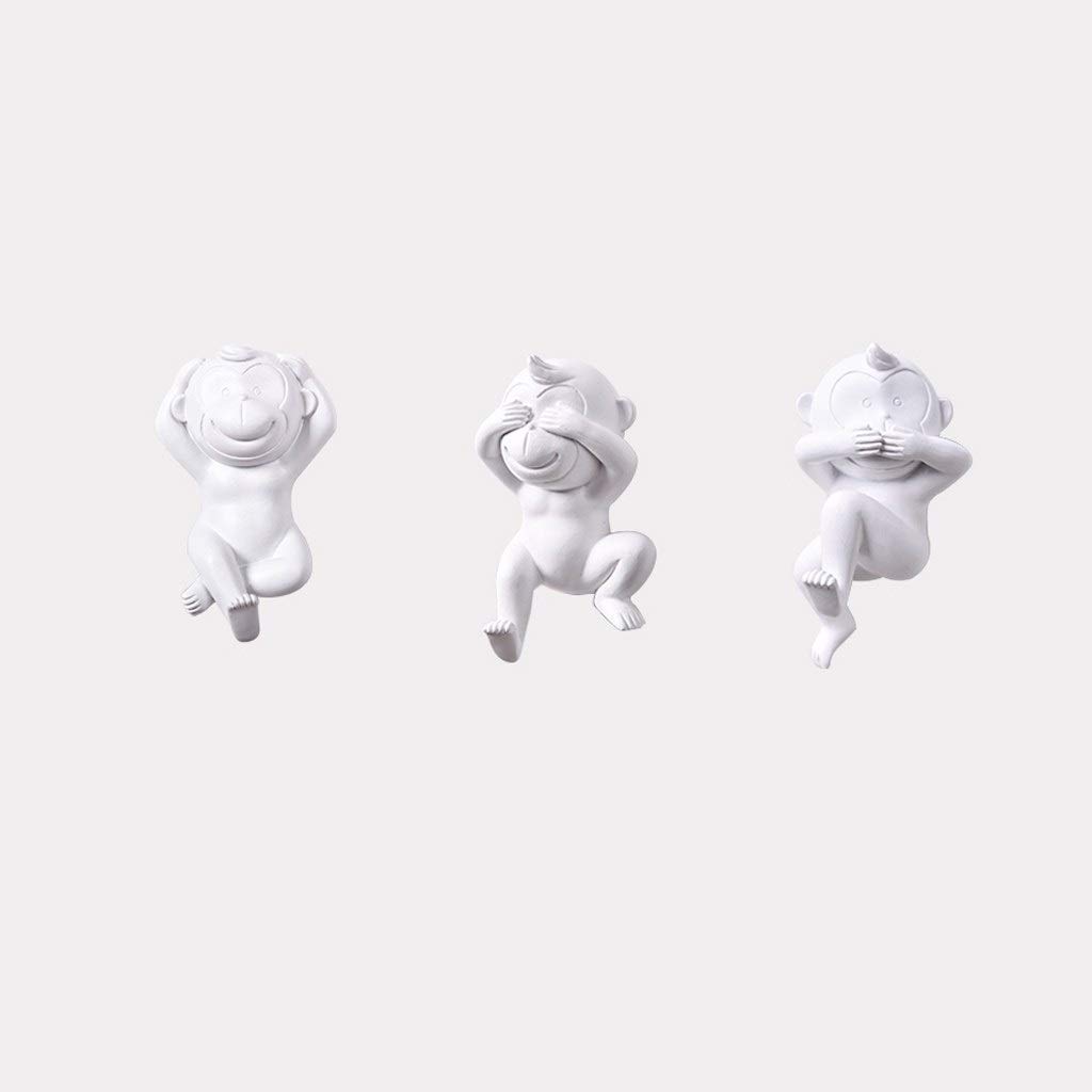 Cadeau nouveauté statue murale animal moderne blanc pour faire plaisir à vos proches