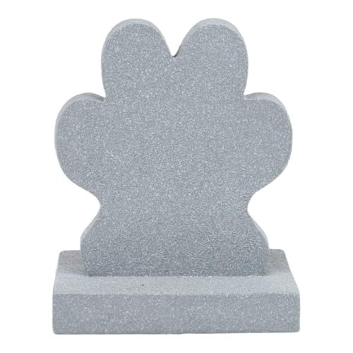 Marcador de tumba de mascota texturizado de alta durabilidad exterior gris 5