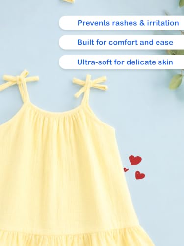 Image of Kidbea Cotton Girls Dress | Ultra-Soft Summer Wear Casual Dress for Kids
