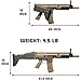 EMERBU Gel Splat Blaster Scar of EMERBU Pro Series - Metal Gearset - 11.1V Rechargeable Battery - Semi and Fully Automatic - for Ages 15+ (Tan)