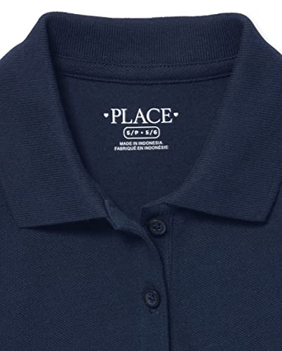 The Children's Place girls Long Sleeve Pique Polo,multipacks2