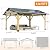 COVERONICS 13’x15’ Outdoor Wood Gazebo - Hardtop Patio Gazebo with Galvanized Steel Roof, Cedar Wooden Gazebo for Garden, Porch, Patio and Deck