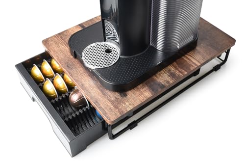 EVERIE MDF�ؐ��R�[�q�[�|�b�h�����o���z���_�[ �l�X�v���b�\ Vertuoline�J�v�Z���Ή� 8�I���X�̑傫�ȃ|�b�h40�܂��͏����ȃ|�b�h52�����[�\ �����擾�ς݂�Versitle�X���b�g�t��