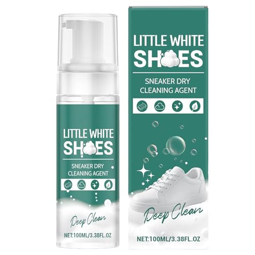 NevPuose Limpiador de Zapatos en Espuma | Limpiador de Calzado Sin Agua 100ml | Espuma Instantánea para Lona Sneaker Cuero Tela | Uso en Gimnasio Exterior Senderismo Hogar Tapicerías