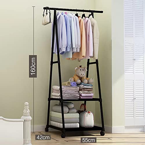 Image of COROID Digital Printed Multipurpose 6 Shelve Wardrobe,Foldable,Collapsible Fabric Wardrobe Organizer for Clothes Drawers Portable Wardrobe Clothing Space Saving Wardrobe (3-Layer, Dark Black)