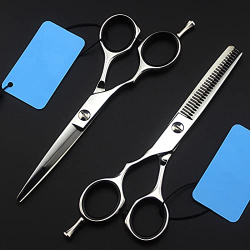 Forbici per Tagliare i Capelli, 5,5 Pollici Professionali 440c Forbici per Capelli per Mancini Taglio Barbiere Taglio di Capelli Cesoie per sfoltire Forbici da Parrucchiere