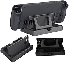 MiJiTrio Stand Base for Steam Deck,Holder/Stand for Steam Deck, Steam Deck Accessories with Vent Hole, Protable Stand with Non-Slip Silicone ,Compatible with Steam Deck/Switch/Switch Lite Stand Base