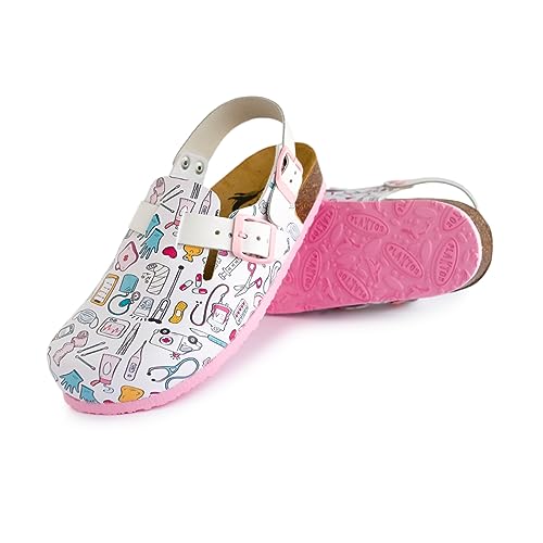 Zuecos Sanitarios Zuecos Haikon Hada Nursing Rose Para Enfermería