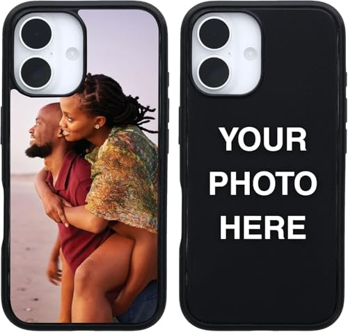 Image of OtterBox iPhone 16 Plus - Customizable Case - Symmetry Series - Personalize with Photo & Text - Snaps to MagSafe - Ultra-Slim - Raised Edges Protect Camera & Screen - Non-Retail Packaging