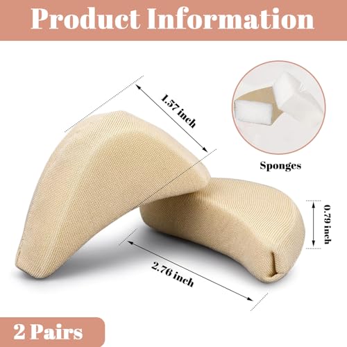 Inserciones para dedos de zapatos, espuma, 2 pares beige miniatura 2