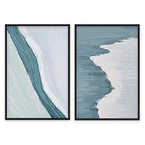 SIGNWIN Framed Canvas Wall Art Colorful Beach Canvas...