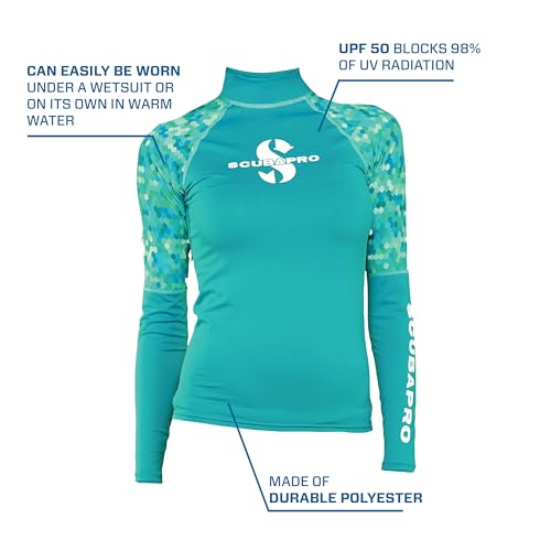 Rashguard para mujer para surf y buceo SCUBAPRO de manga larga elástica 4
