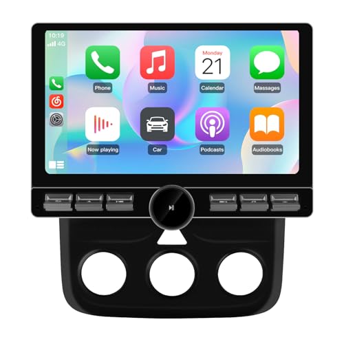 Image of Junsun Qualcomm 8-Core Car Radio Stereo for Dodge Ram 2013-2019 1500 /2500 /3500 (4GB RAM 64GB ROM),10.6 inch HD IPS Touch Screen Built-in 4G LTE with Wireless Carplay Android Auto GPS WiFi BT SWC Manual AC