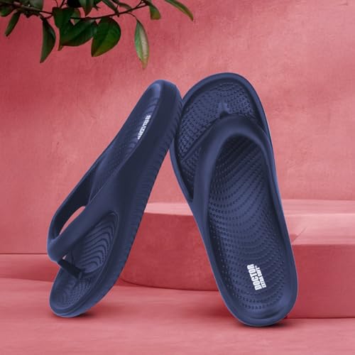 Image of DOCTOR EXTRA SOFT Men's Classic Casual Thong Slippers With Cushion Footbed For Adult|Comfortable & Lightweight|Stylish & Anti-Skid|Waterproof & Everyday Indoor Outdoor Flip Flops Gents & Boys D-506