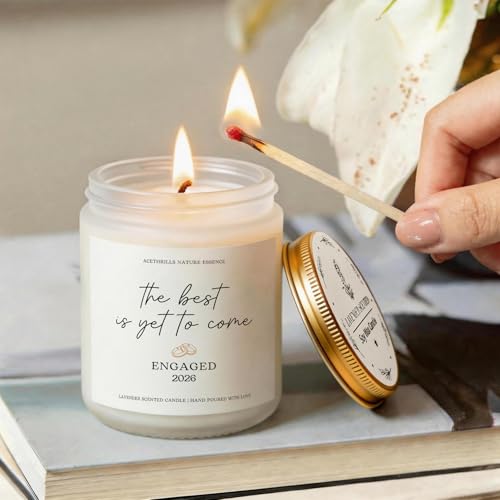 Engagement Gifts for Couples Women - 7 Oz Lavender Scented Candle - Image 3