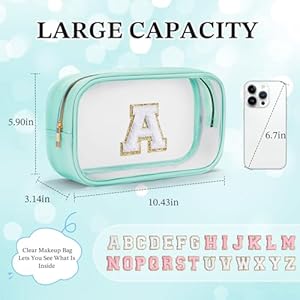 Yoolifeinitialmakeupbagtraveltoiletrybagclearmakeupbagpreppycosmeticbagsorganizertravelessentialsgiftsforwomenteengirlfriendteachermombirthdaymothersdaygiftsblues Urban Country Home Decor Yoolife initial make up bag travel toiletry bag clear makeup bag preppy cosmetic bags organizer travel essentials gifts for women teen girlfriend teacher mom birthday mothers day gifts blue s urban country home decor