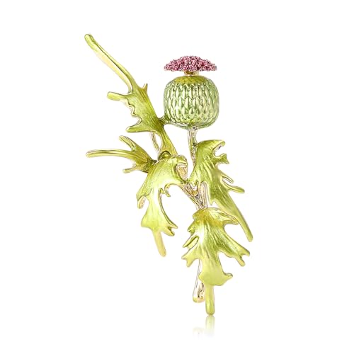Image of Rhinestone Flower Brooches for Women Enamel Floral Brooch Lapel Pins for Mom Wife Elegant Dress Accessories Mother's Day Jewelry Gifts