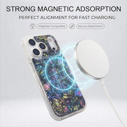 Coque de protection iPhone 17 Pro en ormeau véritable compatible MagSafe haut de gamme
