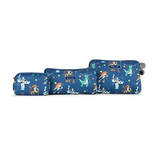Image of JuJuBe Disney and Pixar's Toy Story x Be Set Pouches for Organization, Travel Toiletry Bag Set for Women, Party Clutch, Makeup Pouch Bag, Wristlet or Handbag, Diaper Bag Organizers, Ocean of Dreams