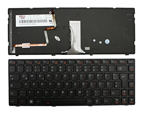 Clavier PC portable Lenovo 25202985 de remplacement rétro-éclairé noir