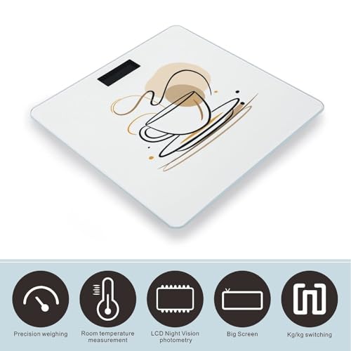 Báscula Digital de Vidrio Templado para Baño 400 lb miniatura 3