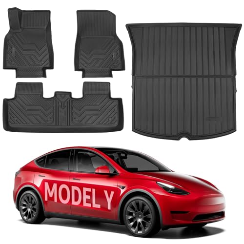 Kofferraummatte Für Tesla Model Y 2025-2026 | 3D Schutzmatte Mit Antirutsch-Design
