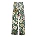 Womens Casual Flowy Palazzo Pant Summer Floral Boho Trousers Cruise Outfits Loose High Waisted Wide Leg Pants