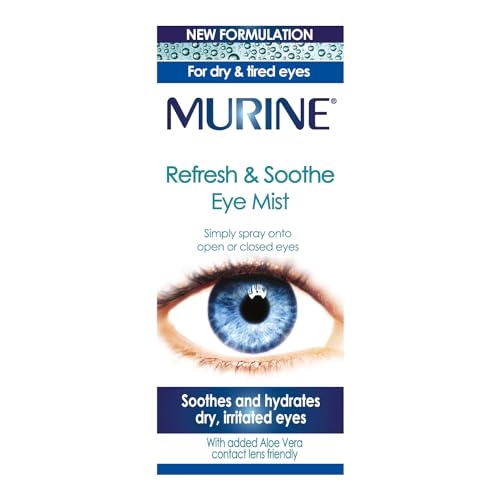 Murine Refresh & Soothe Eye Mist That Soothe Hydrate and Refresh Dry or Irritated Eyes New Formulation 10ml