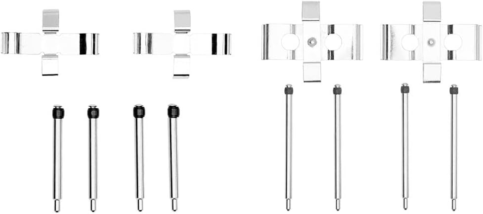 Arrhythmic Front Rear Brake Hardware Kit for Mercedes-Benz S320 3.2L 1994 1995 1996 1997 1998 1999, for 300SD 3.4L 1992 1993, for 300SE 3.2L 1992 1993 Brake Hardware 2-PCs Set