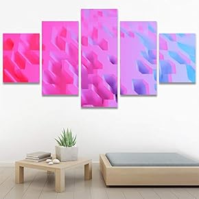SIGNWIN 5 Panel Canvas Wall Art Modern Art...