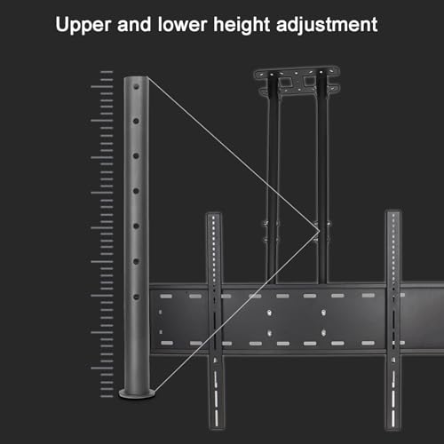 Support TV plafond pour écran 60 à 100 pouces orientable charge 100kg