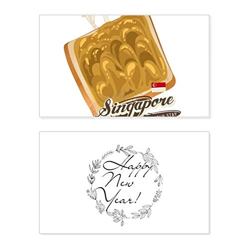 Tarjeta conmemorativa de Año Nuevo tradicional de Singapur Kaya