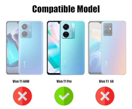 Image of Jkobi Lifetime Anti-Yellow Clear Back Cover Case for Vivo T1 Pro 5G (Sleek Hard Crystal | Shockproof and Camera Protection)