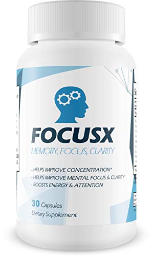 FOCUS X- Ultimate Focus Supplement- Memory, Focus & Clarity Formula - Nootropic Scientifically Formulated for Optimal Performance- Safe and Effective