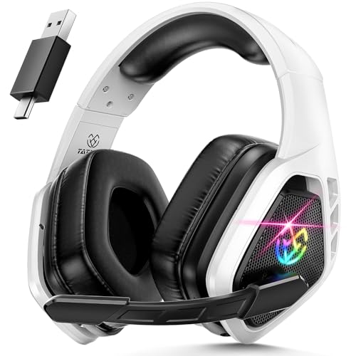 Tatybo Wireless Gaming Headset for PC, Ps5, Ps4, 2.4 Ghz